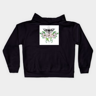 Deathshead Hawk Moth Kids Hoodie